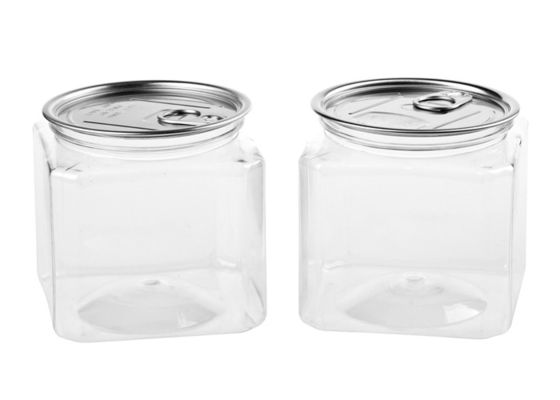 Het HUISDIEREN Plastic Duidelijke Plastic Cilinder van de voedselrang, Buis van het Aluminium de Gemakkelijke Open Eind